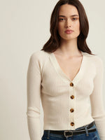 Patrick Assaraf Cupro Ribbed Cardigan