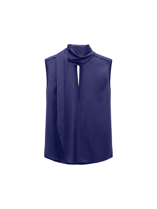 Dorothee Schumacher Sense of Shine Top with Scarf Detail
