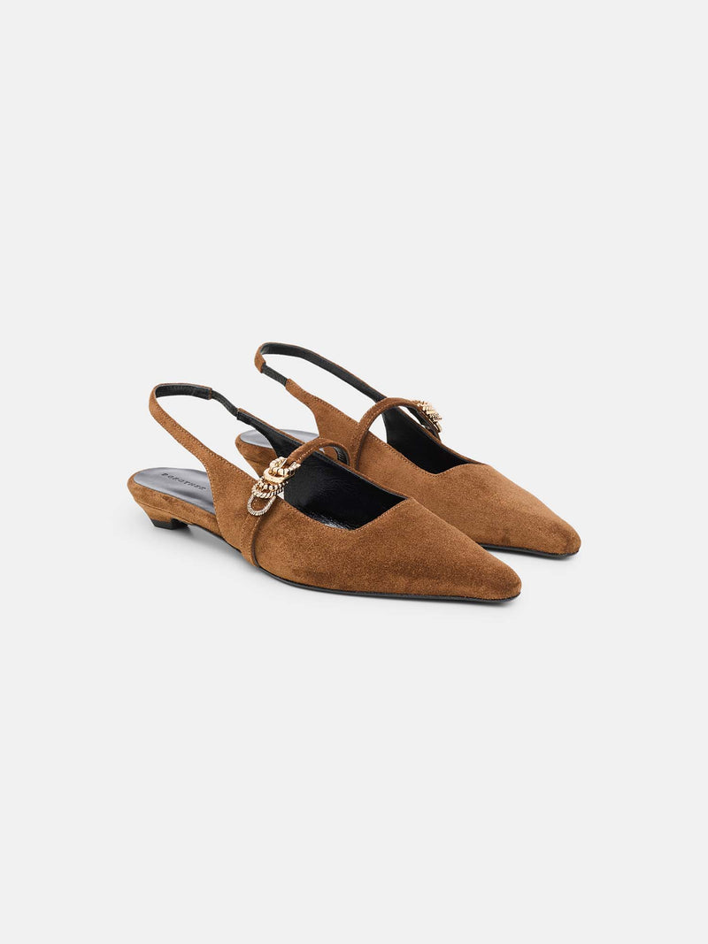 Dorothee Schumacher Suede Sensation Slingback Flat