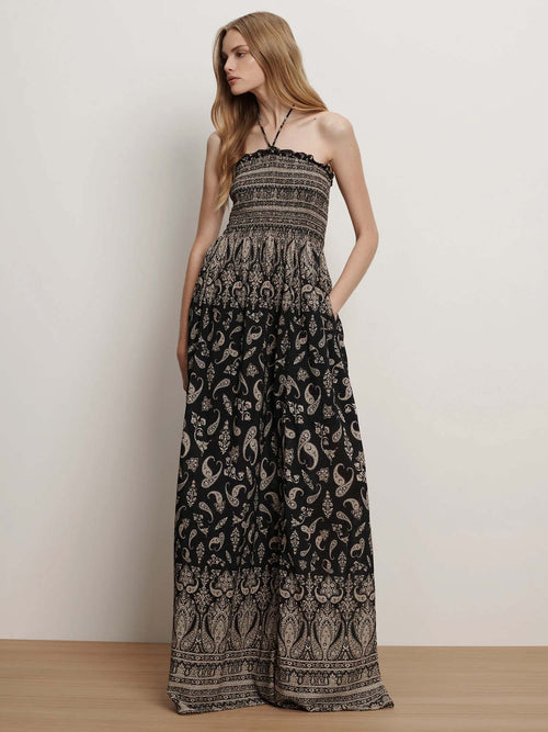 Veronica Beard Ayanna Halter Maxi Dress
