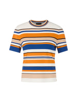 Marc Cain Short Sleeve Striped Sweater