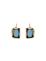 Thot Gioielli Big Gold Plated Earrings with Rhinestones