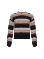 Sminfinity Pure &amp; Fluffy Striped Crewneck Jacket