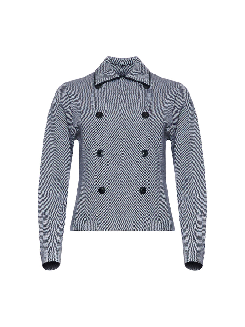 Sminfinity Herringbone Cropped Jacket