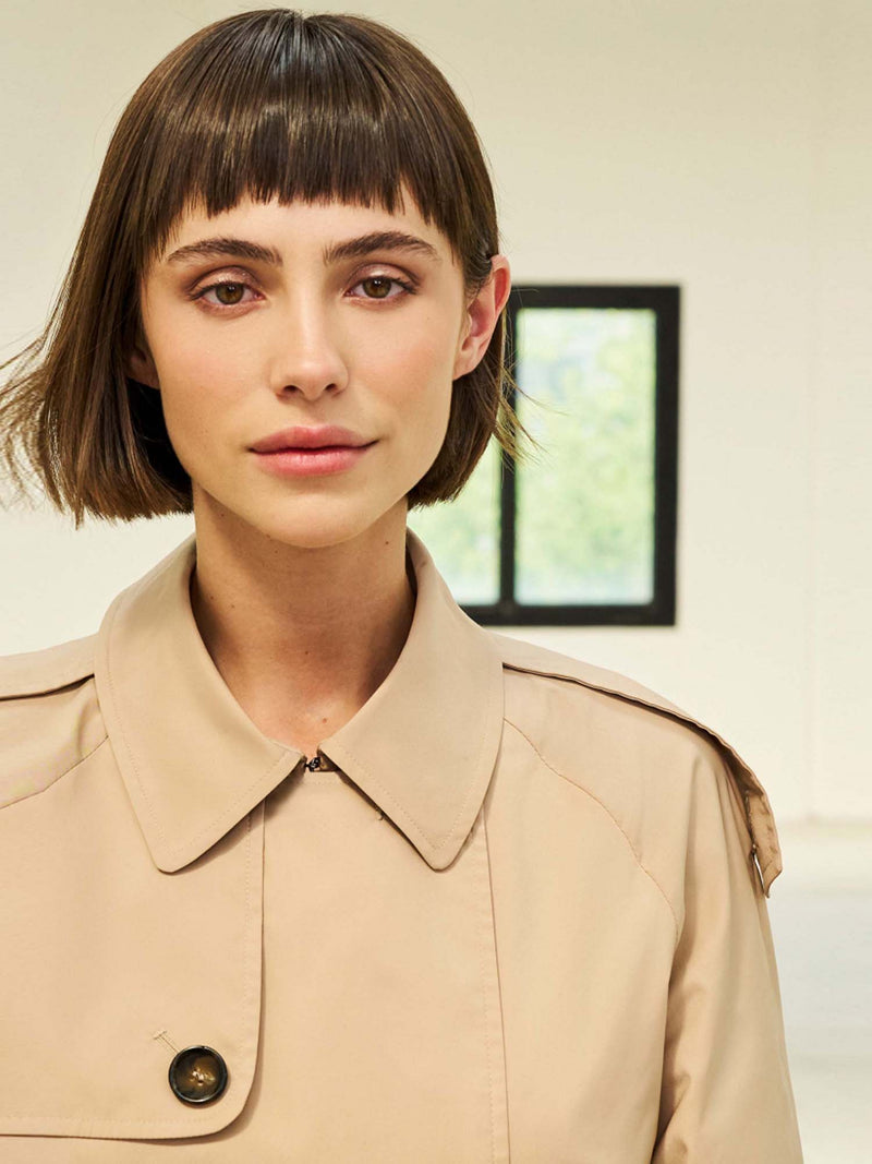 Cinzia Rocca Oversized Double Breasted Trench Coat