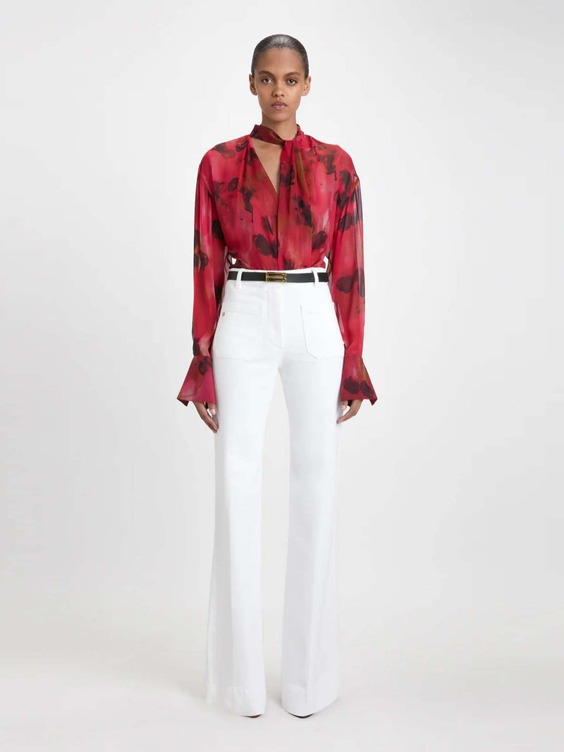 Victoria Beckham Drape Detail Blouse