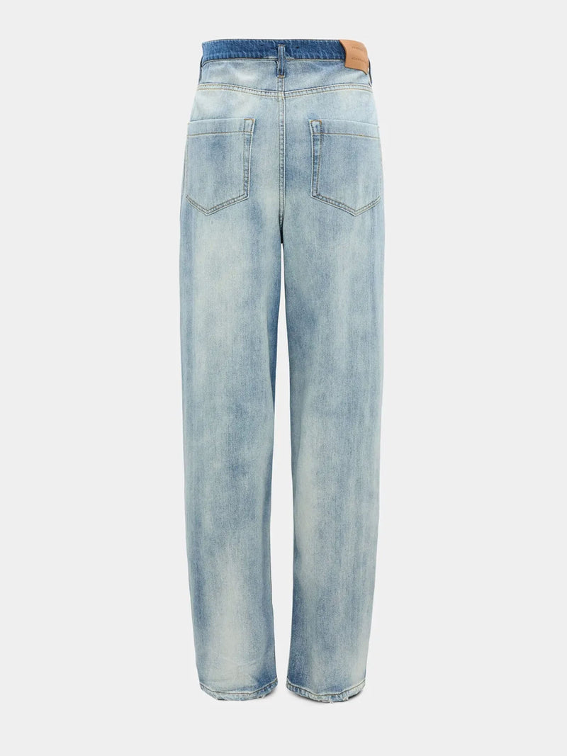 Dorothee Schumacher Denim Romance Two-tone Baggy Jeans