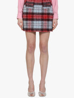 N&deg;21 Checked Mini Skirt