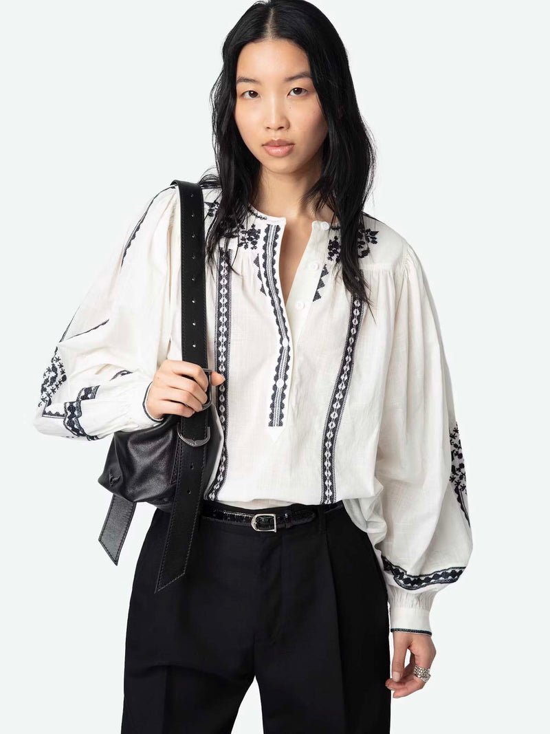 Zadig &amp; Voltaire Tigy Kozak Blouse