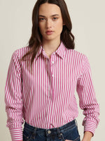 Patrick Assaraf Long Sleeve Striped Shirt