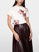 Marc Cain Floral T-shirt with Pearl Details
