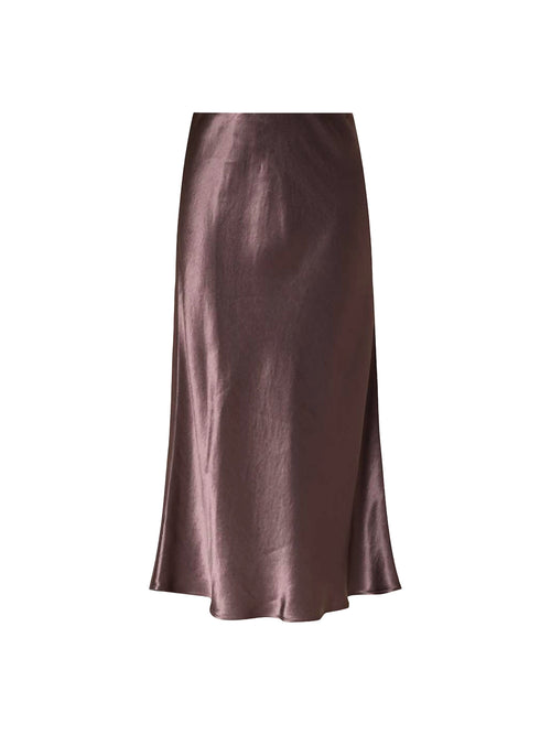 MM Alessio Satin Midi Skirt