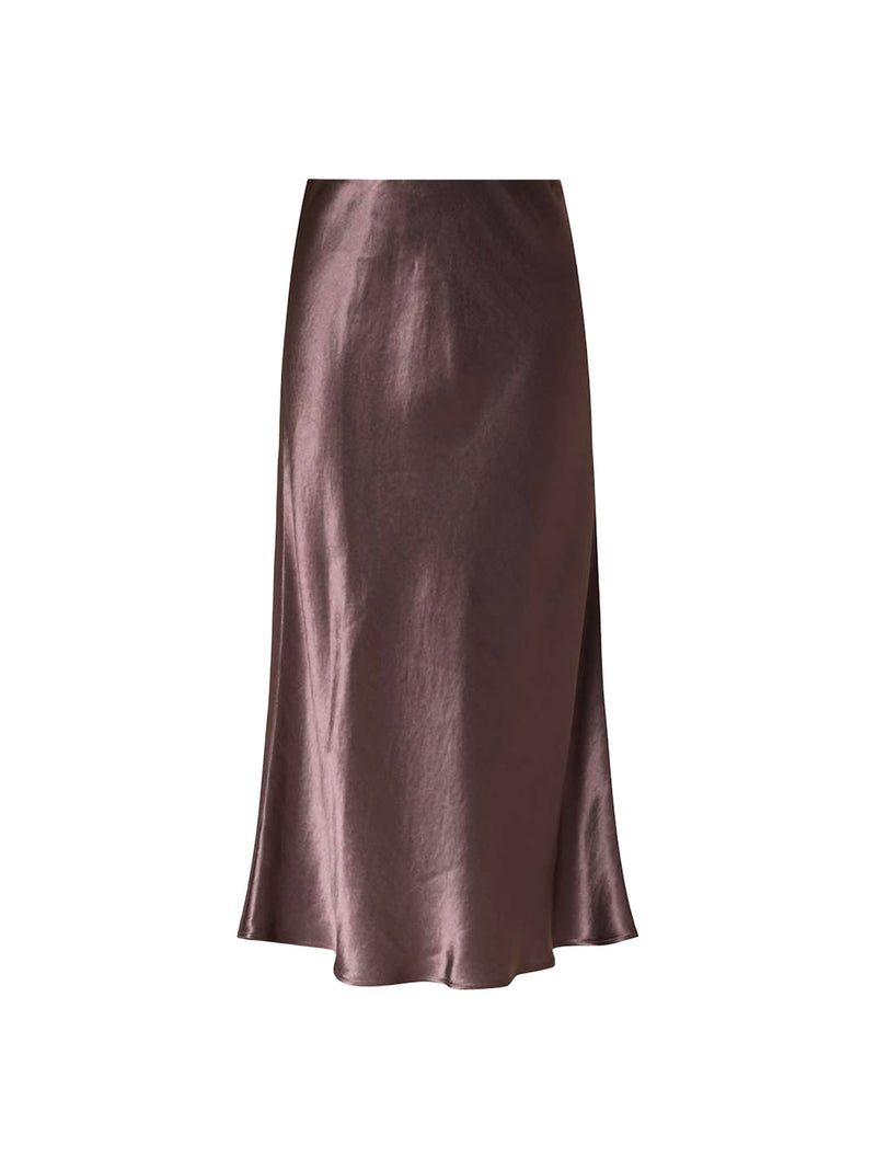 MM Alessio Satin Midi Skirt