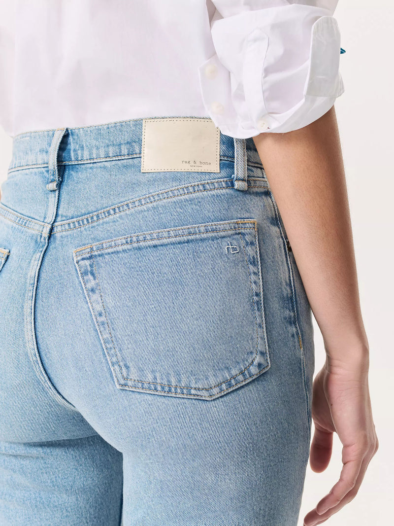 Rag &amp; Bone Harlow Mid-Rise Straight Jean