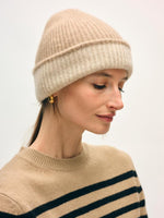 White + Warren Cashmere Colourblock Beanie