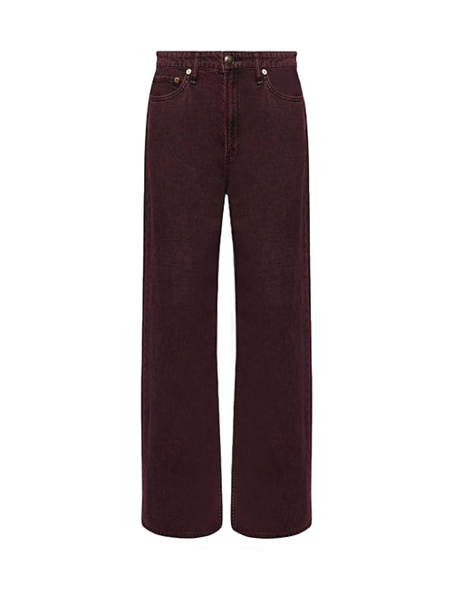 Rag &amp; Bone Featherweight Logan Mid-Rise Wide Leg Jeans