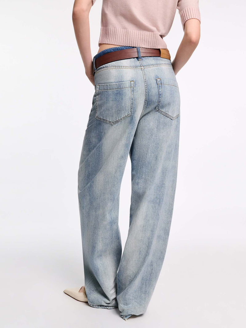Dorothee Schumacher Denim Romance Two-tone Baggy Jeans