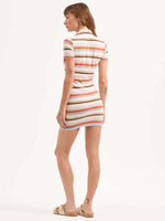 Veronica Beard Bailey Striped Polo Mini Dress