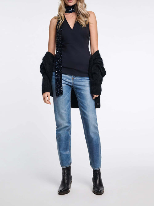 Dorothee Schumacher Emotional Essence I Top with Sequin Scarf