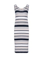Sminfinity Silky Rib Stripe Tank Dress