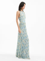 Veronica Beard Yardley Pleated Maxi Dress