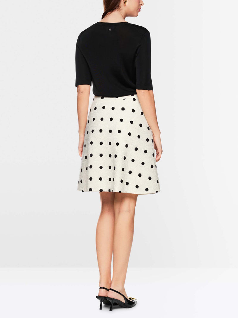Marc Cain Flared Skirt w. Polka Dots