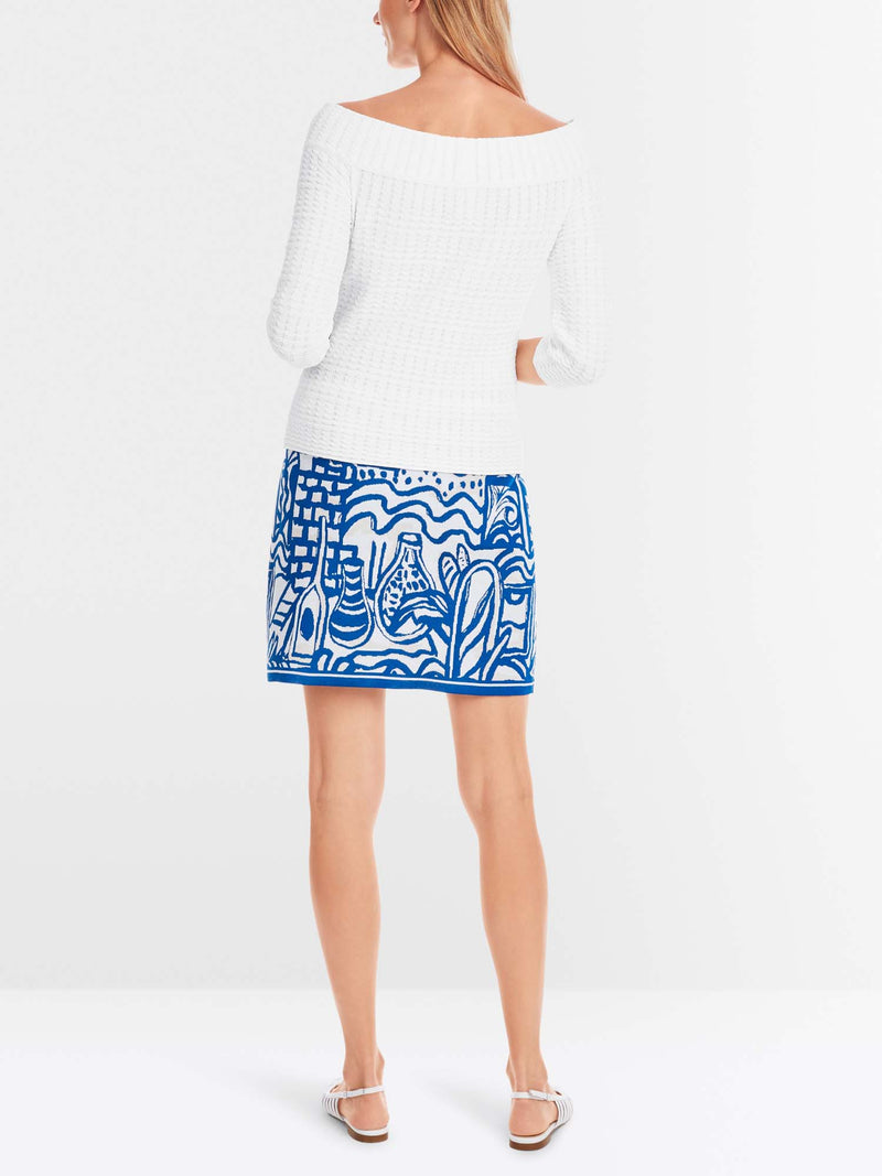 Marc Cain 3/4 Sleeve Boatneck Sweater