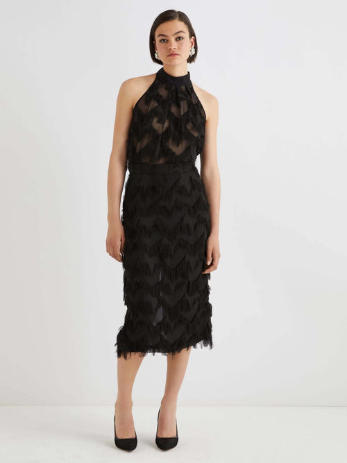 Marella Gattini2 Midi Fringe Detail Skirt