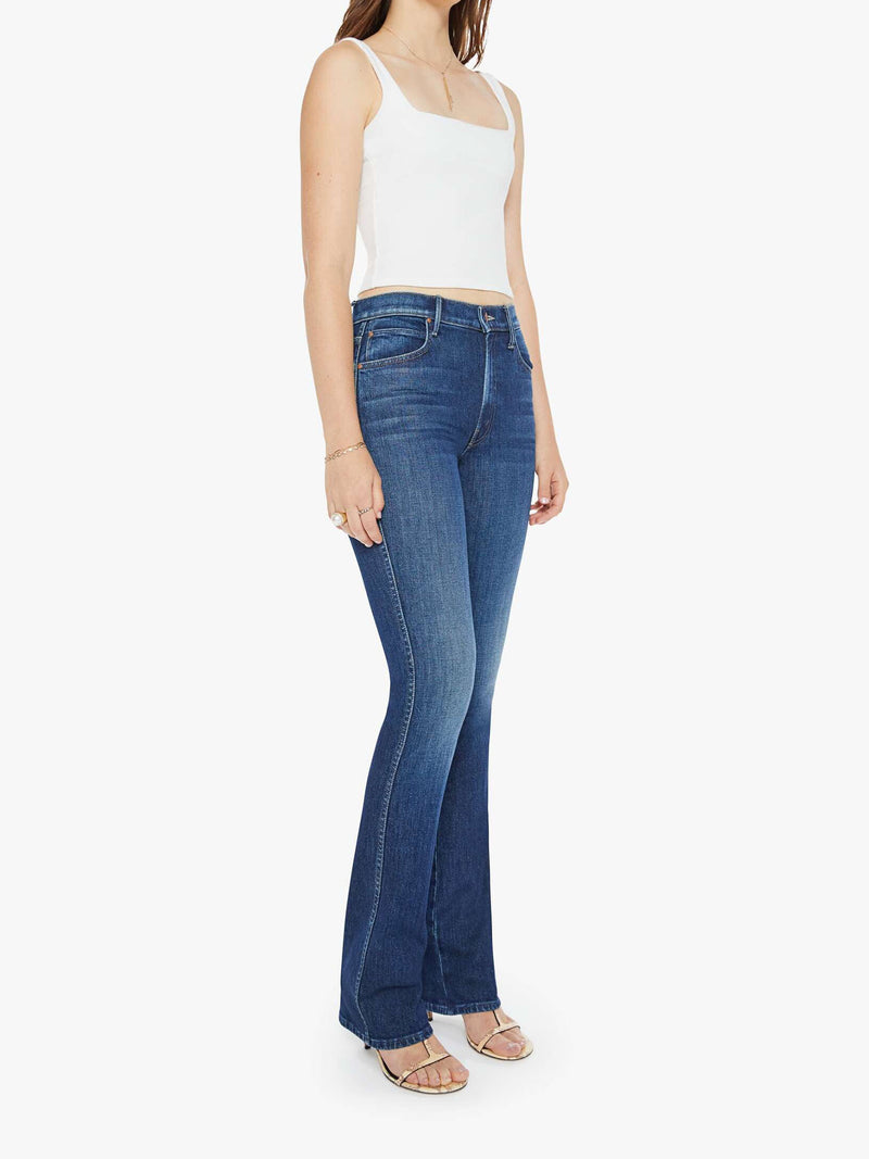 Mother Mid Rise Smokin Double Heel Jeans