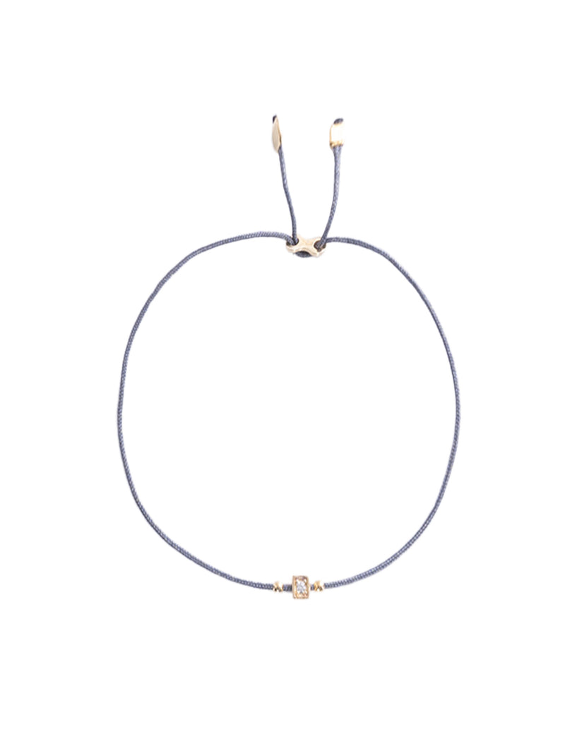 Alisia Cord Bracelet with Cubed Zirconia