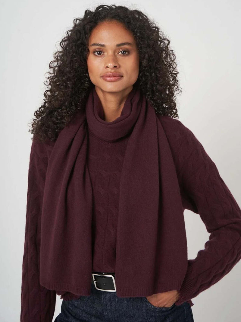 Repeat Cashmere Knitted Scarf