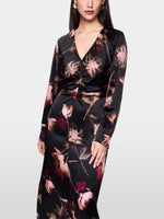 Marc Cain Silk Floral Print Dress