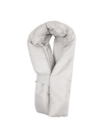 Abstract Padded Scarf with Back Loop