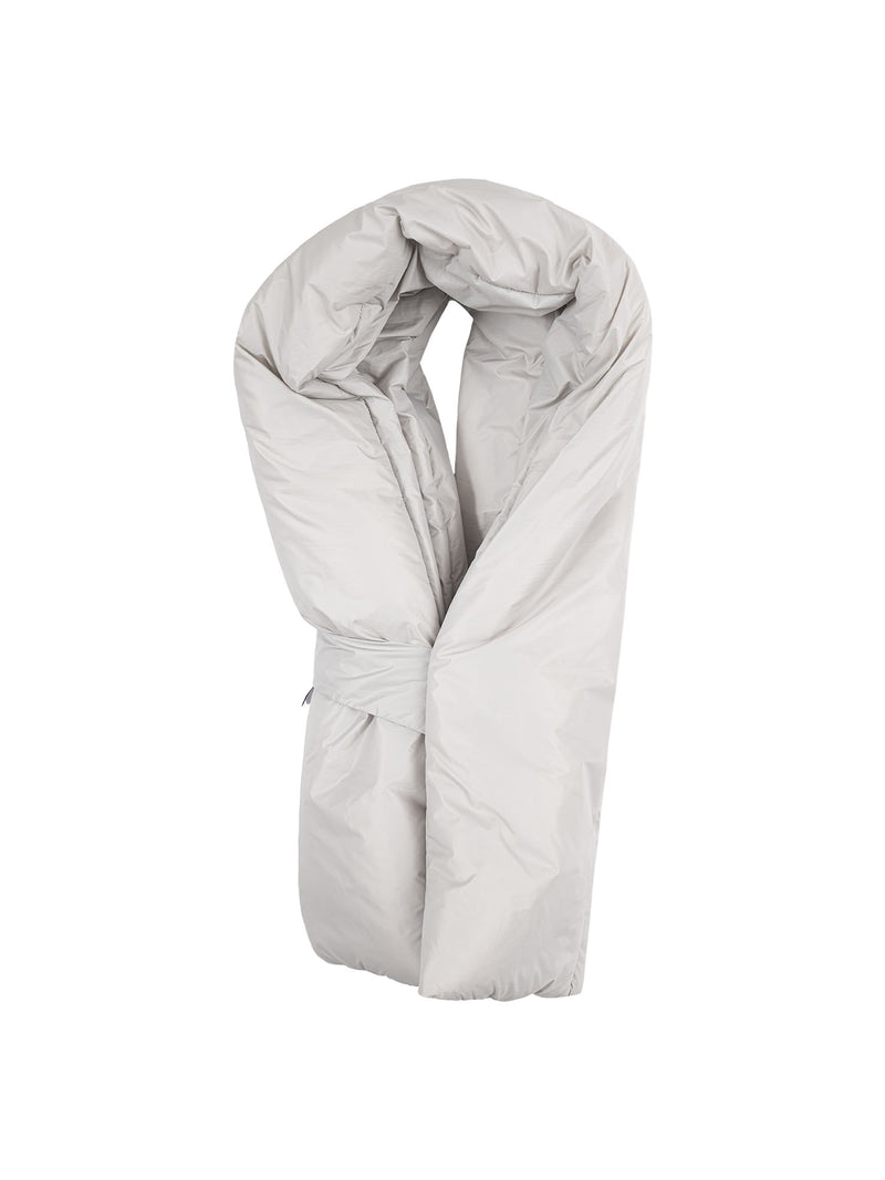 Abstract Padded Scarf with Back Loop