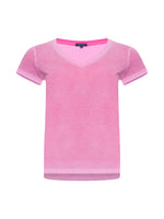 Patrick Assaraf Classic Reverse Spray V-neck T-shirt