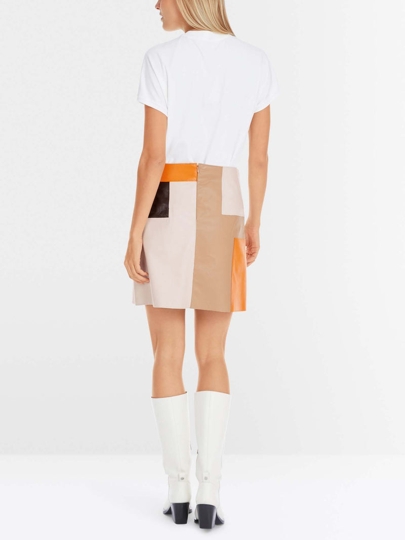 Marc Cain Nappa Leather Mini Skirt
