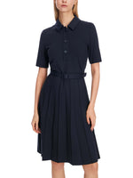 Marc Cain Polo Dress with Pleated Skirt
