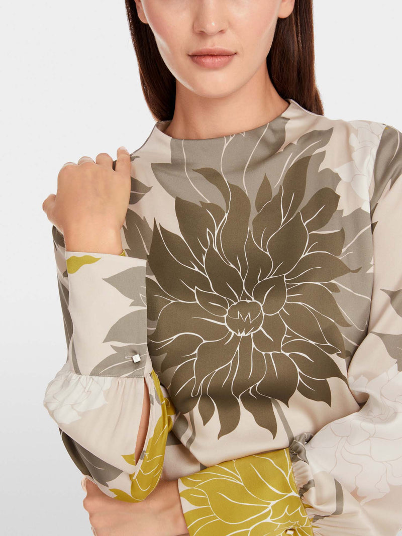 Marc Cain Silk Dress with Floral Print