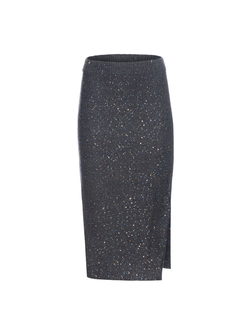 Marella Stante Knitted Sequin Skirt