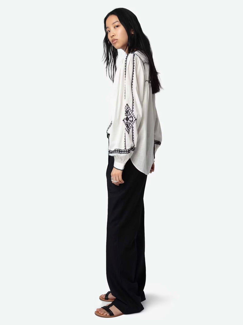 Zadig &amp; Voltaire Tigy Kozak Blouse