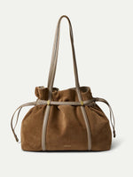 Veronica Beard Suede Lasso Bag