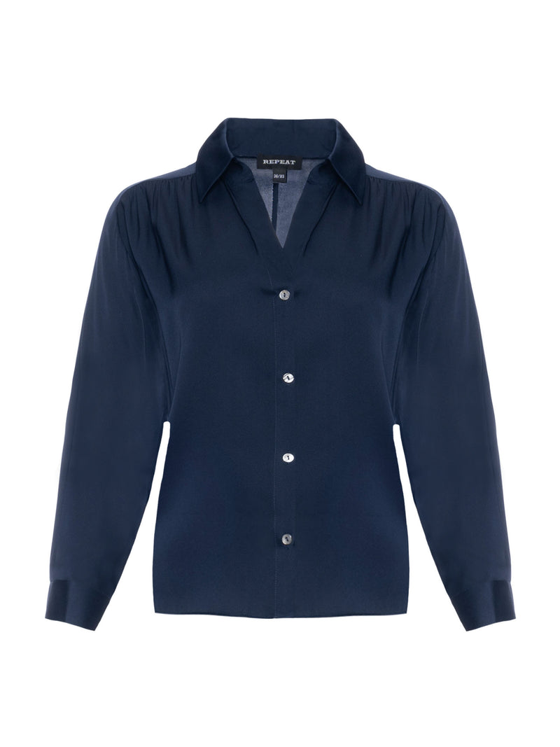 Repeat Silk Blouse