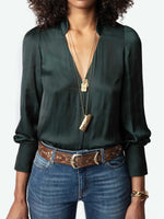 Zadig &amp; Voltaire Tinous Satin Blouse