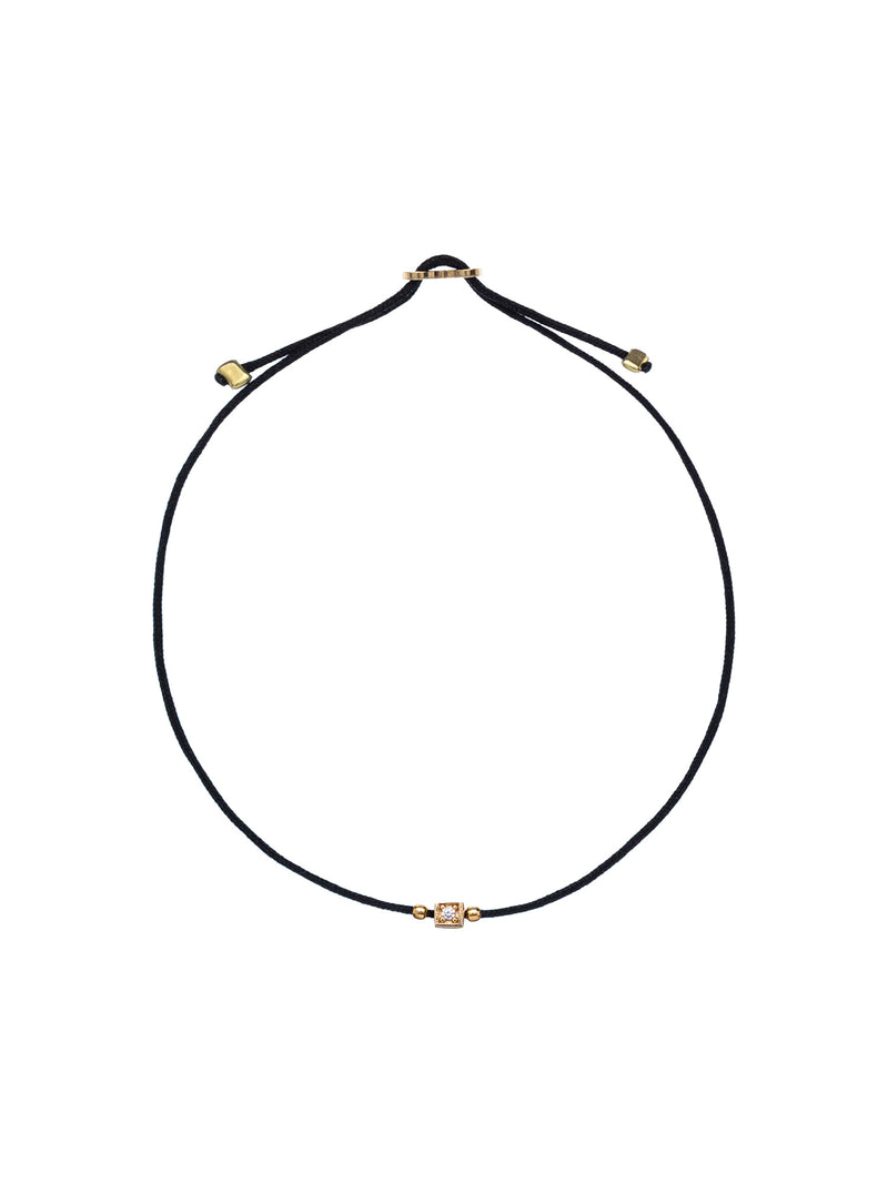Alisia Cord Bracelet with Cubed Zirconia