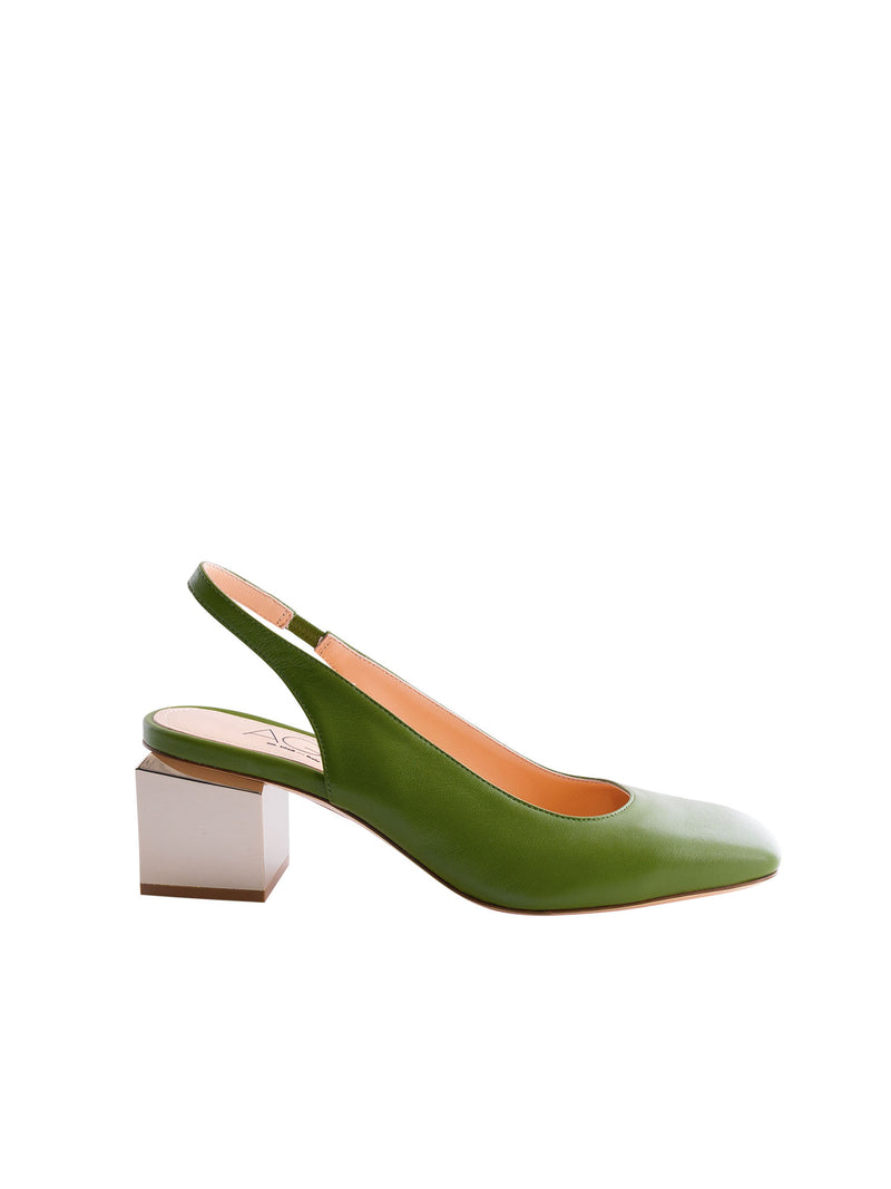 AGL Angie Sling Back with Gold Heel