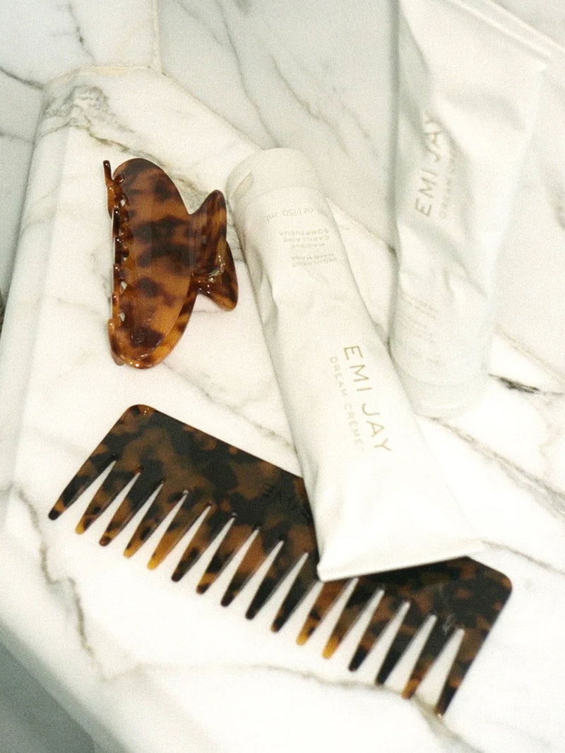 Emi Jay Detangling Comb + Effing Claw Clip Set