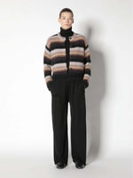 Sminfinity Pure &amp; Fluffy Striped Crewneck Jacket