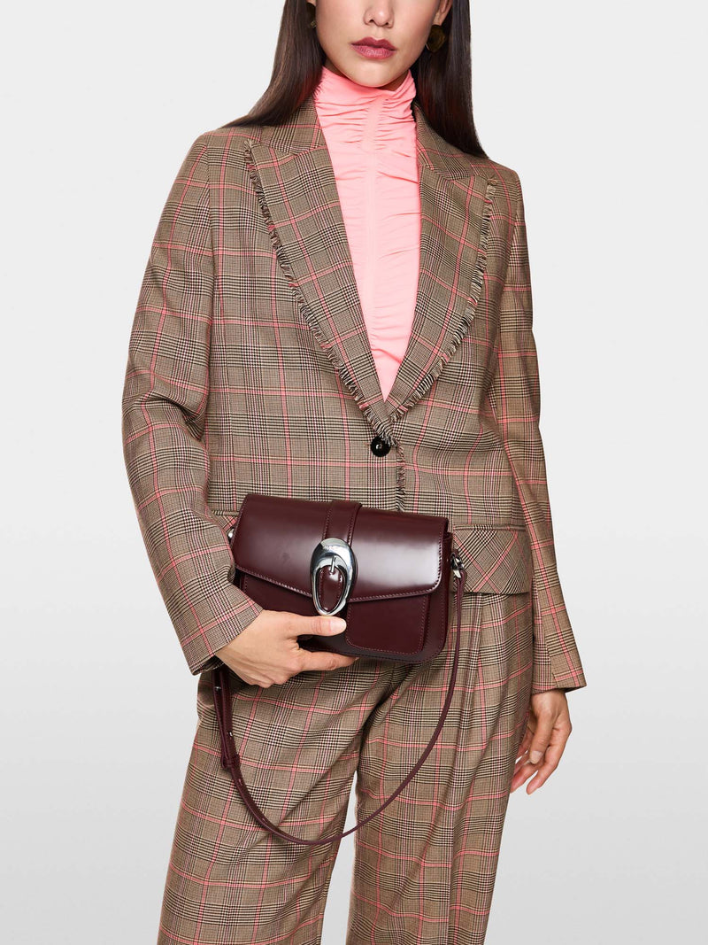 Marc Cain Classic Checked Blazer with Fringes