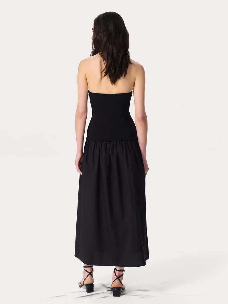 Rag &amp; Bone Irina Mixed Media Strapless Dress