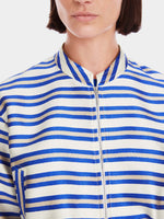 Marc Cain Striped Collared Jacket
